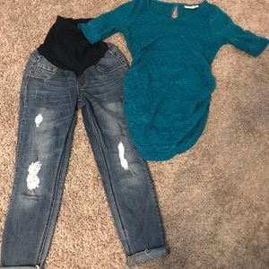 Jessica Simpson maternity outfit